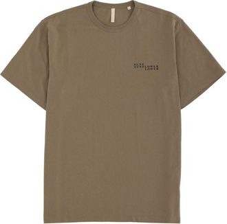 Sunflower Taupe Logo Crew Neck T-Shirt