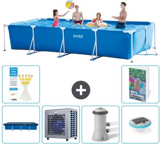Intex Piscina Con Estructura Rectangular - 450x220x84 Cm - 7-piezas S106