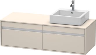 Duravit Duravit - Mueble Bajo Lavabo 550x1400x426m Ketho Con Iluminaci&oacute;n Taupe Re