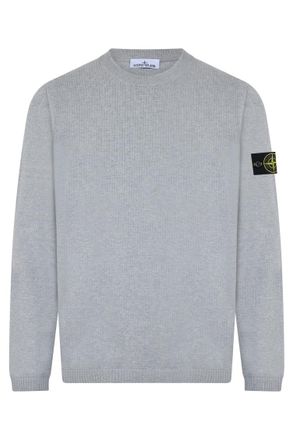 Stone Island Grey Crew Neck Sweater