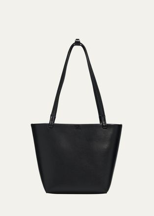 The Row Park Medium Tote Bag in Leather