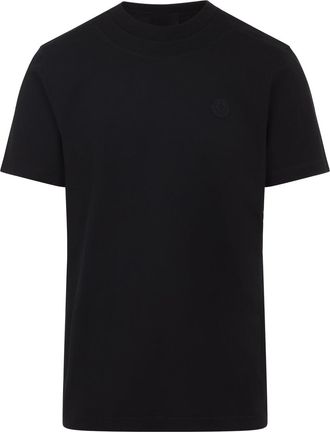 Moncler Black Cotton Short Sleeves T-Shirt-Uomo