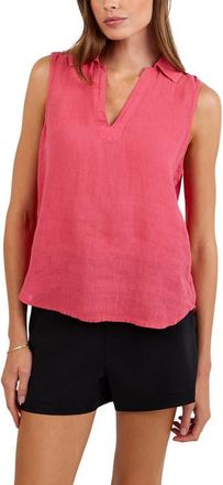 Bella Dahl Sleeveless Linen Top in Spiced Hibiscus at Nordstrom, Size X-Small