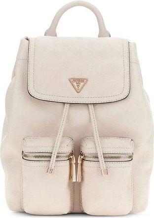 Guess Manhattan II Flap Backpack - Dames - Rugzakken - Wit - ONE Size - Tassen
