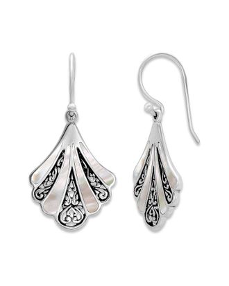 Samuel B. Silver Pearl Earrings
