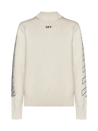 Off-white Diagonal Arrow Sweater With Logo