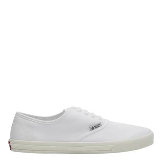 Prada Allacciate Leren Vetersneakers - Dames - Schoenen - Wit - Maat: 41 EU Katoen