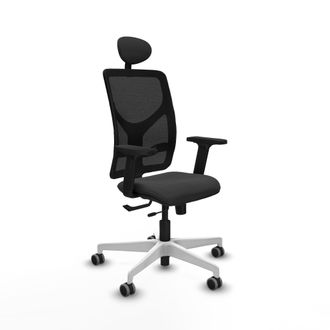Piqueras y Crespo Silla De Oficina Piqueras Y Crespo Motilla Negro Reposabrazos Ajustables