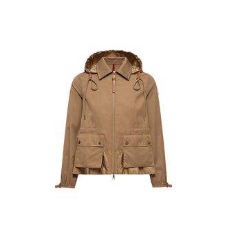 Moncler Moncler Adenium Hooded Jacket, Women, Beige, Size: 1