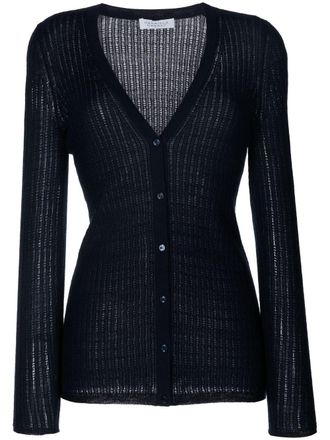 Gabriela Hearst Cardigan a coste - Blu