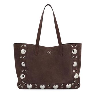 Valentino Garavani Studded Media Tote Bag