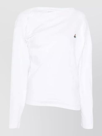 Vivienne Westwood asymmetric neck long sleeve shoulder top
