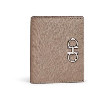Ferragamo Gancini Compact Wallet - female - Ferragamo - Wallets & Cardholders - Brown - ONE SIZE - Accessories