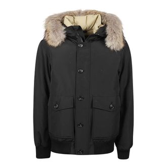 Woolrich Bomber Polar con pelliccia staccabile - - Jackets - Uomo - Nero - L