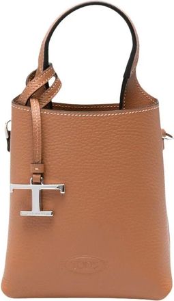 Tod's Tassen, Dames, Bruin, ONE Size, Leer, T Timeless Micro Bag