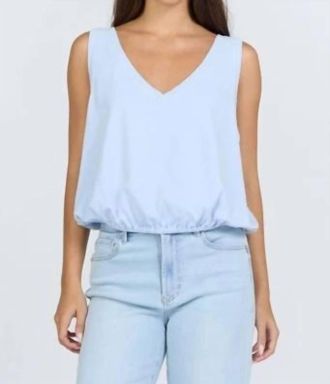 Dear John Denim Alexi V-Neck Top In Skyway