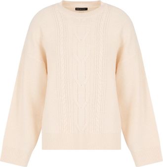 A|X Armani Exchange High neck vest met ribdetails - Heren - Ronde hals truien - Beige - S - Truien & Vesten