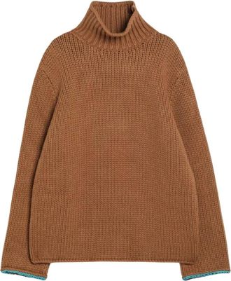 Loewe Maglia Dolcevita - Heren - Coltruien - Bruin - M - Wol - Truien & Vesten