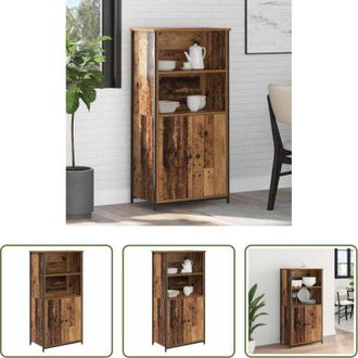 vidaXL Armadio alto - Credenza Legno vecchio 62 x 36 x 121,5 cm Legno multistrato