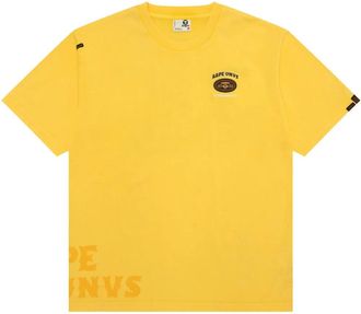 Aape By A Bathing Ape T-shirt Moonface - Giallo