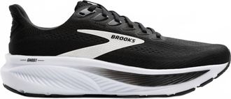 Brooks Womens Ghost 17 Running Shoe In 090 Black/grey/white