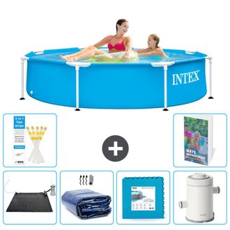 Intex Piscina Con Estructura Redonda - 244x51 Cm - 7-piezas S166