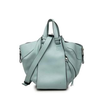 Loewe Pre-owned Handtas- Pouch & Schoudertas - Dames - Vintage Handtas - Blauw - ONE Size - Leer - Vintage