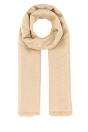 Valentino Garavani Yellow Toute L Solid Scarf