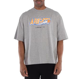 Axel Arigato Score Basket-Ball-Themed Logo Print T-Shirt, Size Medium