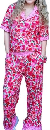 Paige The 2-Piece Pajama Set In Red