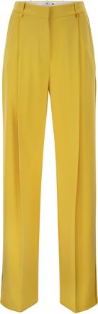 Elisabetta Franchi lichtgewicht cr&ecirc;pebroek met charmelogo