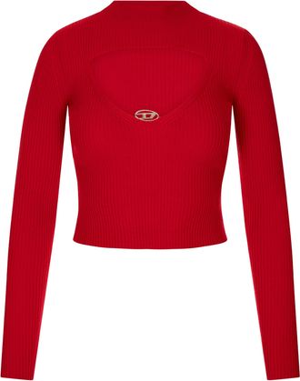 Diesel M-Olina Sweater In Formula Red