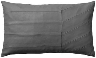 AYTM Design Lederkissen Coria 50 x 30 cm - Dark Grey