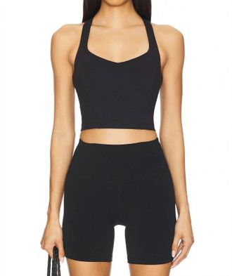 Beyond Yoga Power Beyond Intensity Racerback Cropped Tank Top In Black