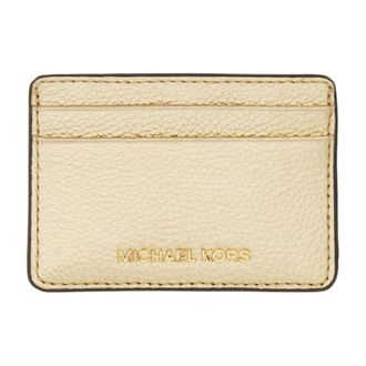Michael Kors Accessoires, Dames, Geel, ONE Size, Leer, Jet Set Kaarthouder