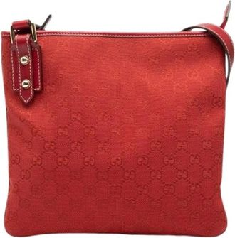 Gucci Pre-owned Cross Body Bags, female, Red, Size: ONE SIZE Pre-owned Crossbody Bag