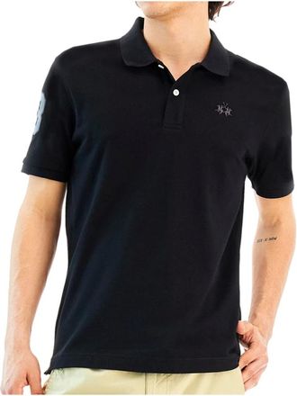 La Martina Hombre, Camisetas, Azul, Talla: 2XL