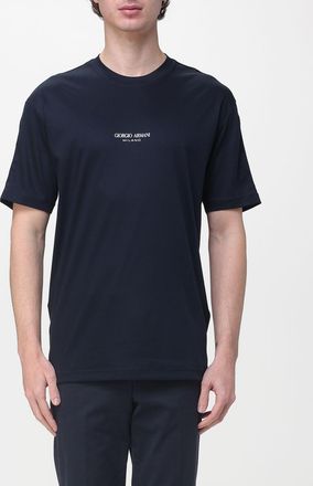 Giorgio Armani T-shirt in cotone con logo Giorgio Armani