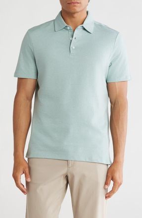 Robert Barakett Garrow Regular Fit Cotton Blend Polo in Light Teal at Nordstrom Rack, Size Xx-Large