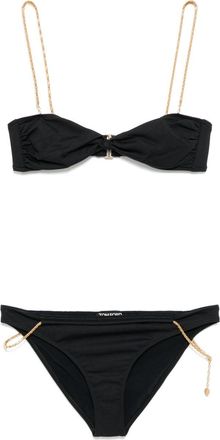 Tom Ford chain-link bikini set - women - Polyamide/Elastane - L - Black