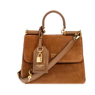 Dolce & Gabbana Dames, Tassen, Bruin, Maat: ONE Size Leer