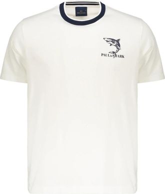 Paul & Shark Cotton T-shirt - Heren - T-shirts - Wit - M - Katoen - Tops