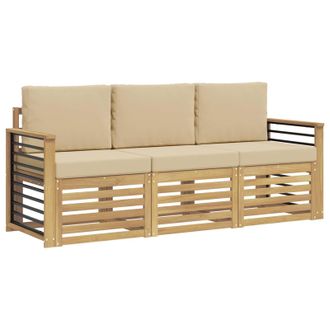 vidaXL Juegos De Sof&aacute;s Madera De Acacia S&oacute;lida Vidaxl
