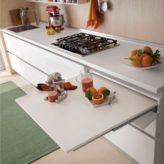 Emuca Emuca - Gu&iacute;as Para Mesa Extensible Coktail Reverse H35, Aluminio, Anodizado Inox