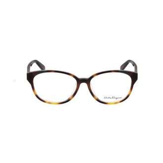 Ferragamo Ladies Brown Oval Eyeglass Frames SF2809A