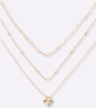 Heine Collier HEINE, Damen, Gr. Metall, goldfarben, Halsketten Collier