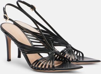 Gianvito Rossi Leather slingback sandals