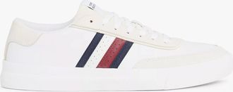 Tommy Hilfiger CUPSET RWB LEATHER Mens Sneakers White - Size UK 10