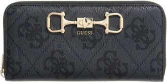 Guess Accessoires, Dames, Zwart, ONE Size, Karnilla Logo SLG Large Zip Wallet