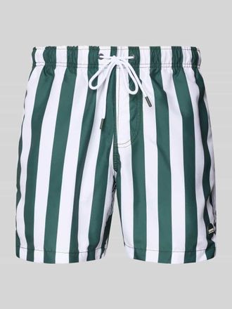 Shiwi Regular Fit Badehose mit Label-Patch in Dunkelgruen, Gr&ouml;&szlig;e XXL